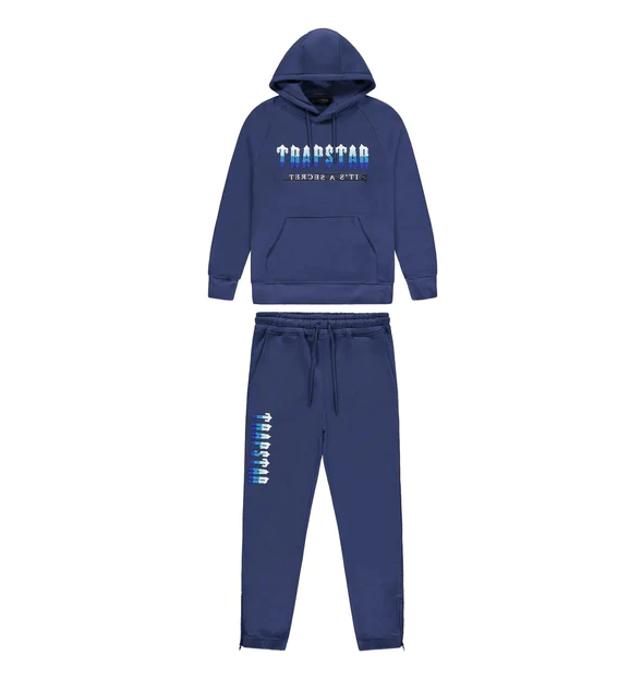 Trapstar Chenille Decoded Hoodie 2.0 Tracksuit Medieval Blue