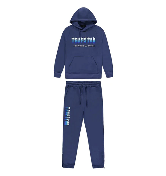 Trapstar Chenille Decoded Hoodie 2.0 Tracksuit Medieval Blue