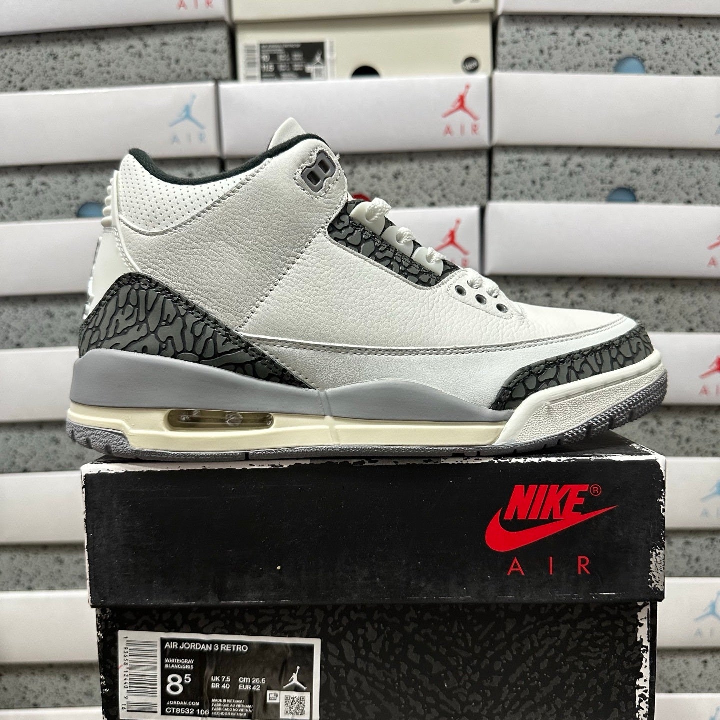 Jordan 3 Retro White Cement Reimaginadas