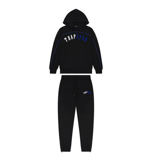 Trapstar Irongate Arch Tracksuit Black Ice Edition