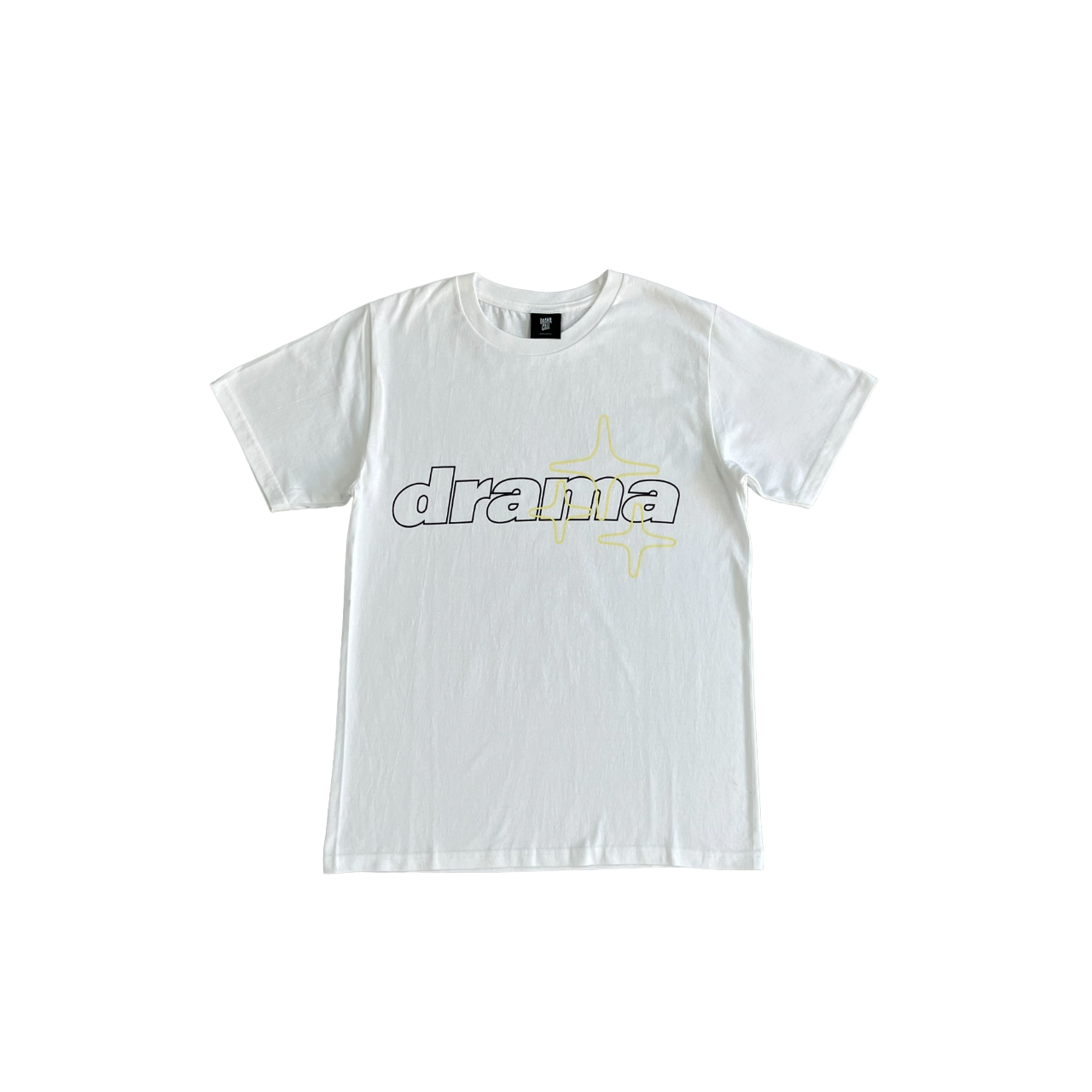 Drama Call Stars Tee White/Yellow