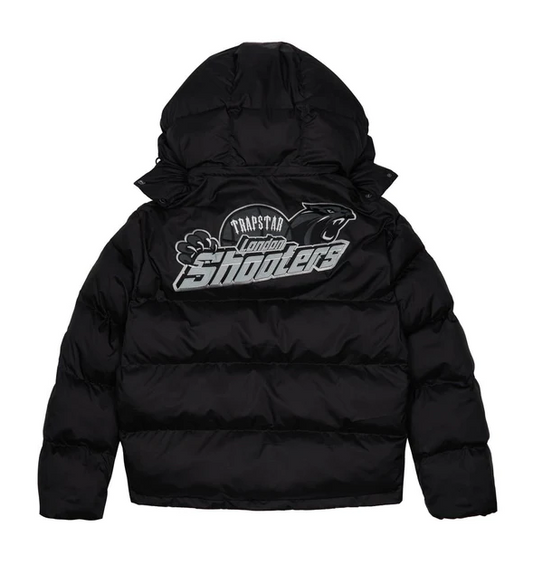 Trapstar Shooters Hooded Puffer Jacket Black/Reflective