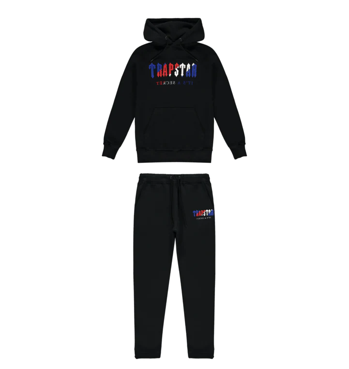 Trapstar Chenille Decoded Hoodie Tracksuit Black Revolution Edition