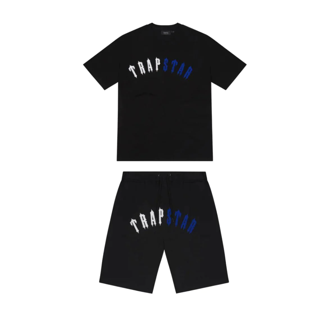 Trapstar Irongate Arch Short Set Black Ice Edition