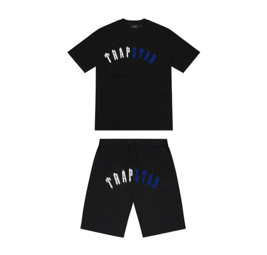 Trapstar Irongate Arch Short Set Black Ice Edition
