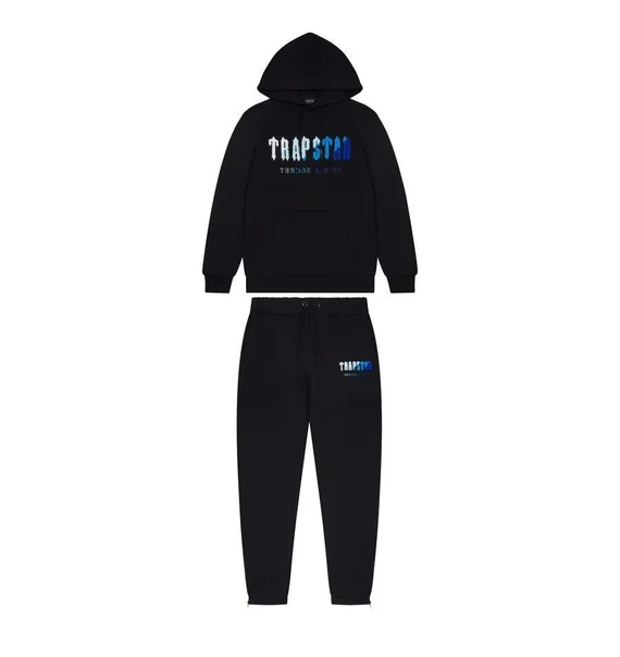 Trapstar Chenille Decoded Hoodie Tracksuit Black/Ice Flavours