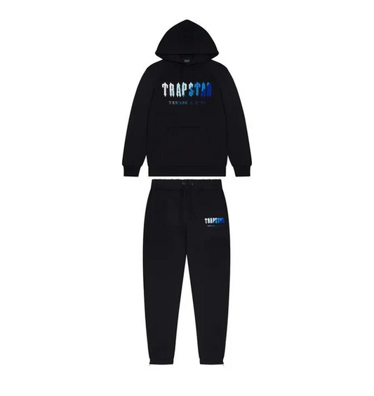 Trapstar Chenille Decoded Hoodie Tracksuit Black/Ice Flavours