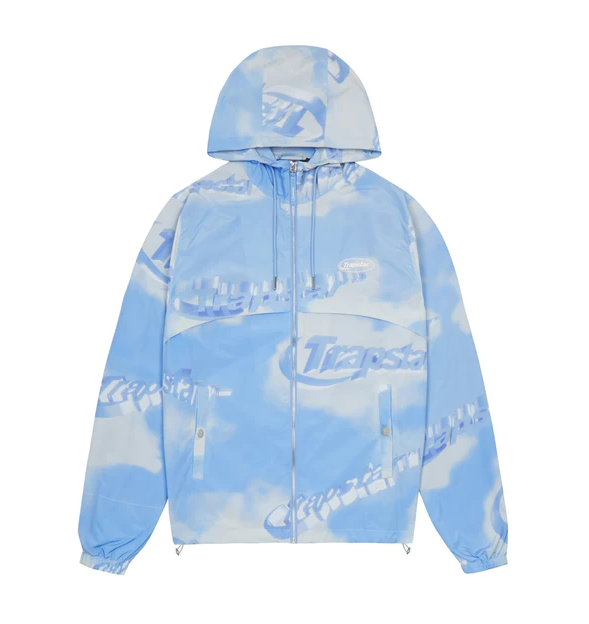 Trapstar Hyperdrive Cloud Windbreaker Jacket Blue/White