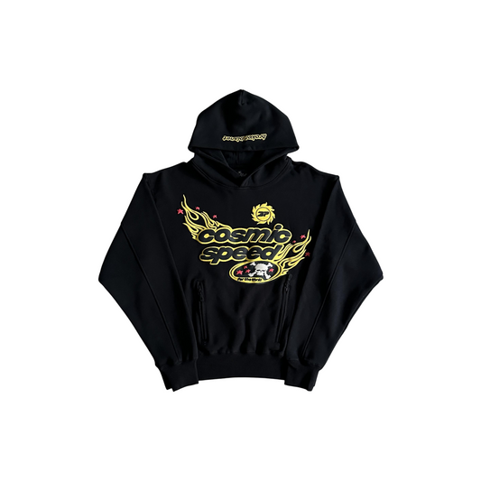 Broken Planet Cosmic Speed Hoodie Black/Yellow