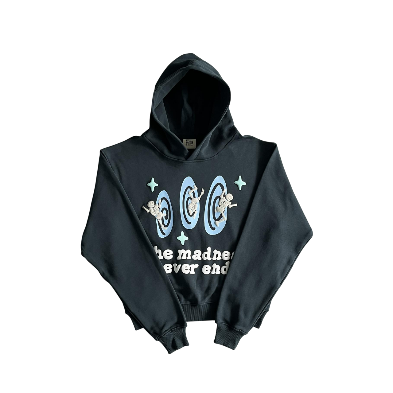 Broken Planet The Madness Never Ends Hoodie Blue