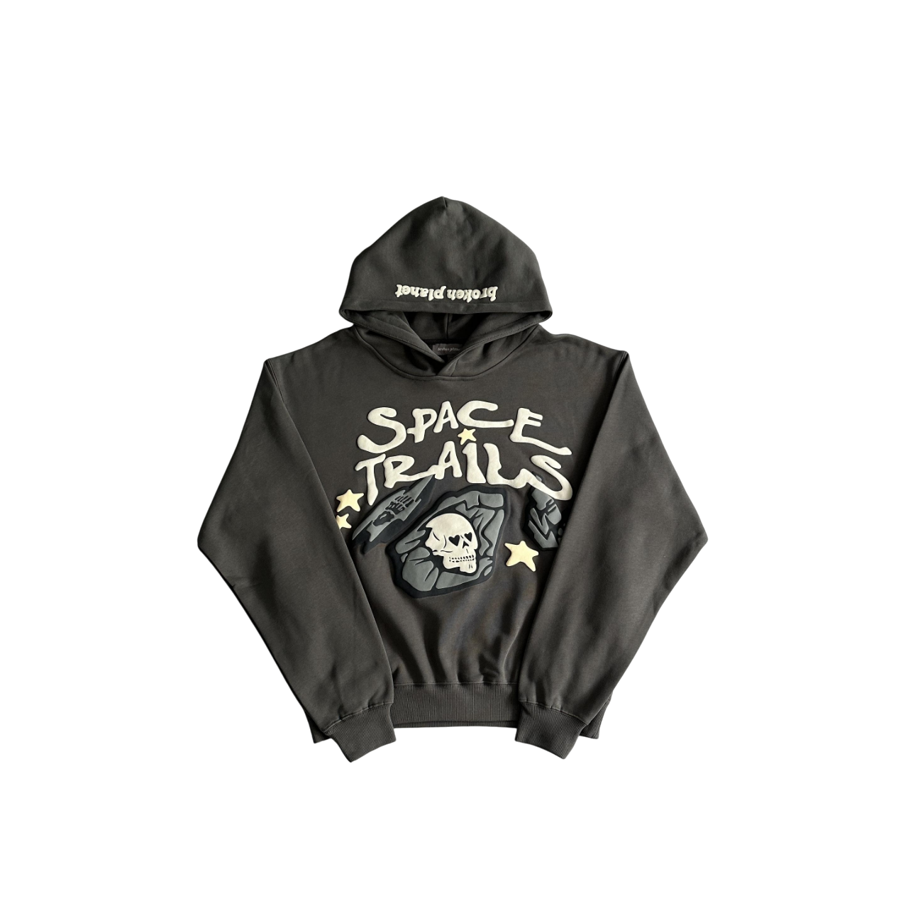 Broken Planet Space Trails Hoodie Beluga Grey