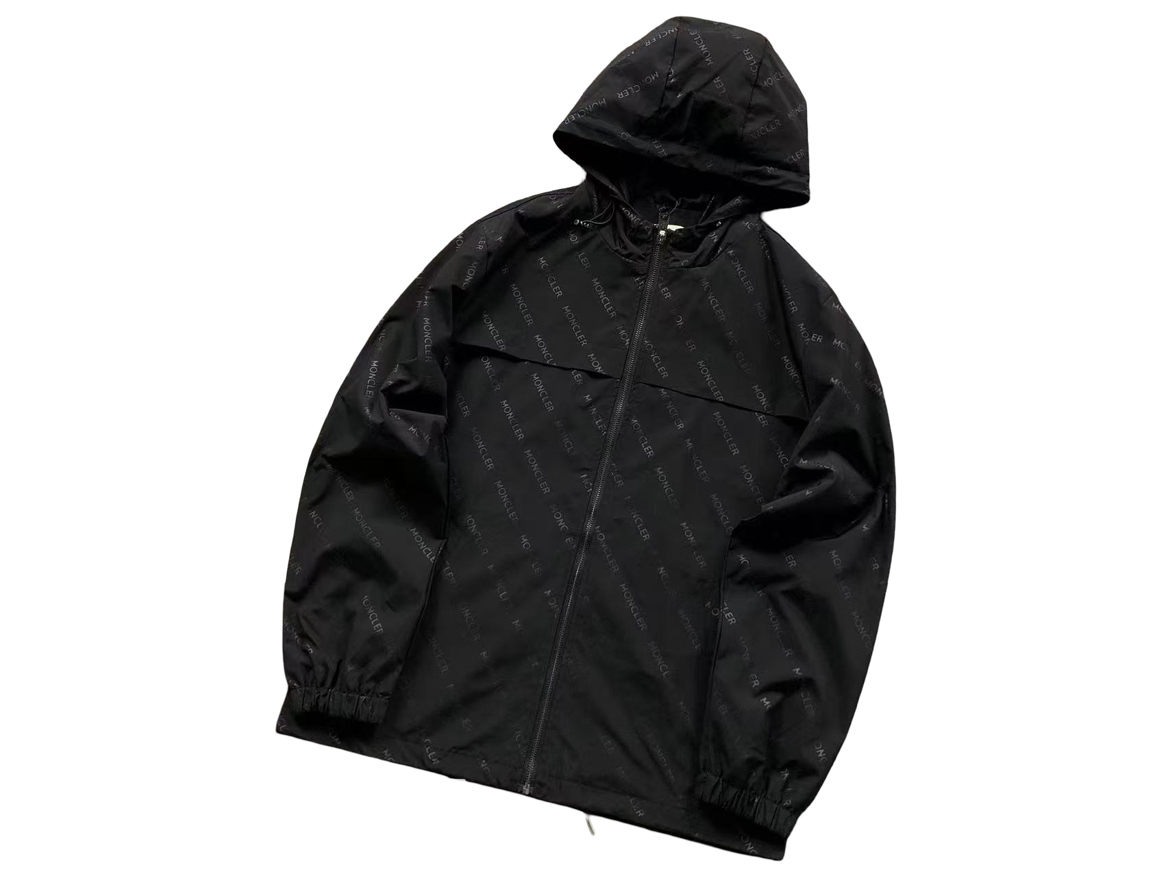Moncler Motif Windbreaker Black