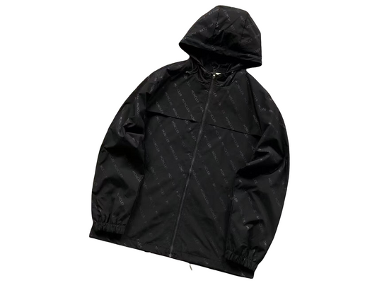 Moncler Motif Windbreaker Black