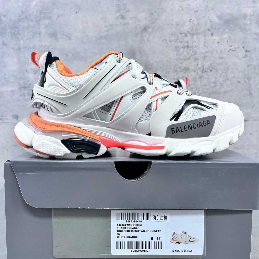 Balenciaga Track 3.0 White/Orange/Grey