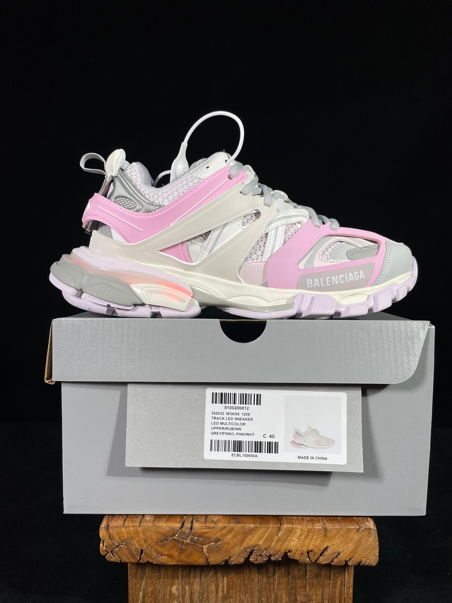 Balenciaga Track Led 3.0 Grey/Pink