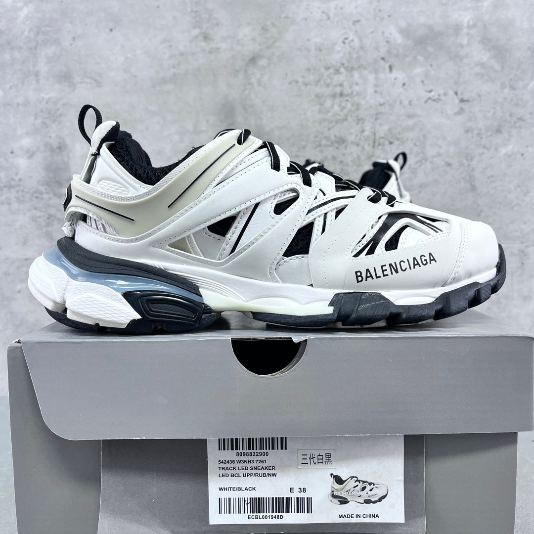Balenciaga Track 3.0 White/Black/Light Grey