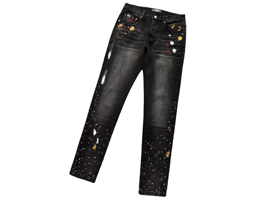 AMIRI Paint Splatter Jeans Black