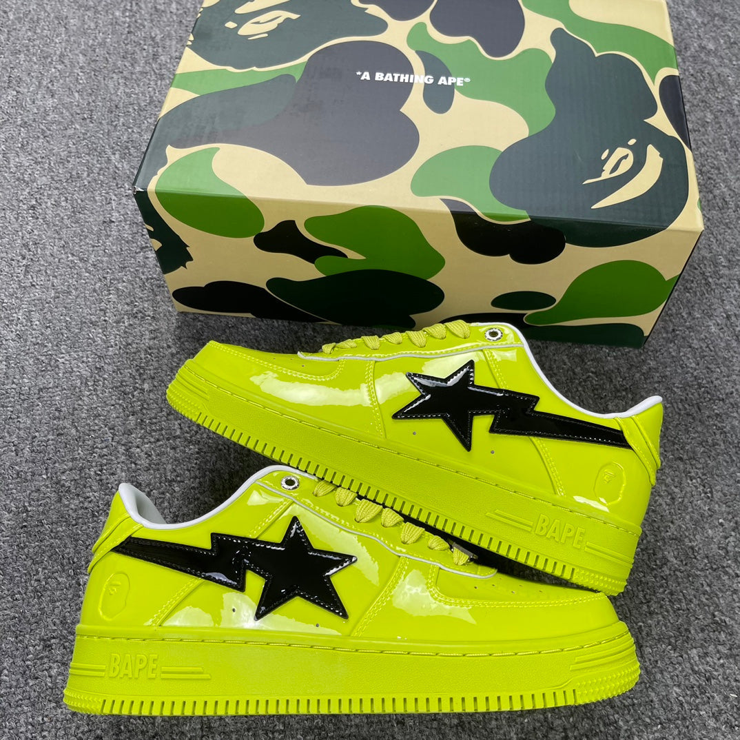 A Bathing Ape Bapesta Lemon Green