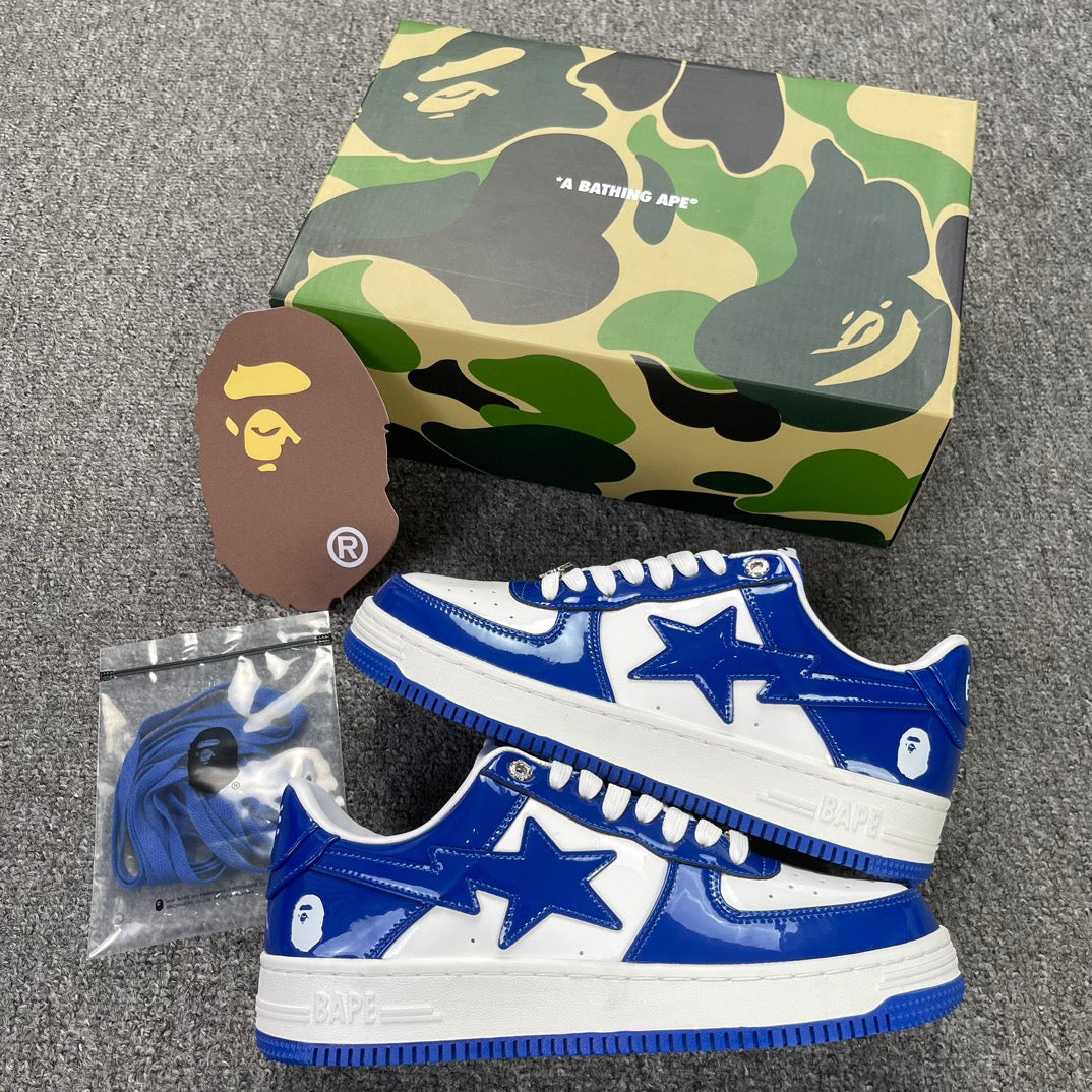 A Bathing Ape Bapesta Navy/White