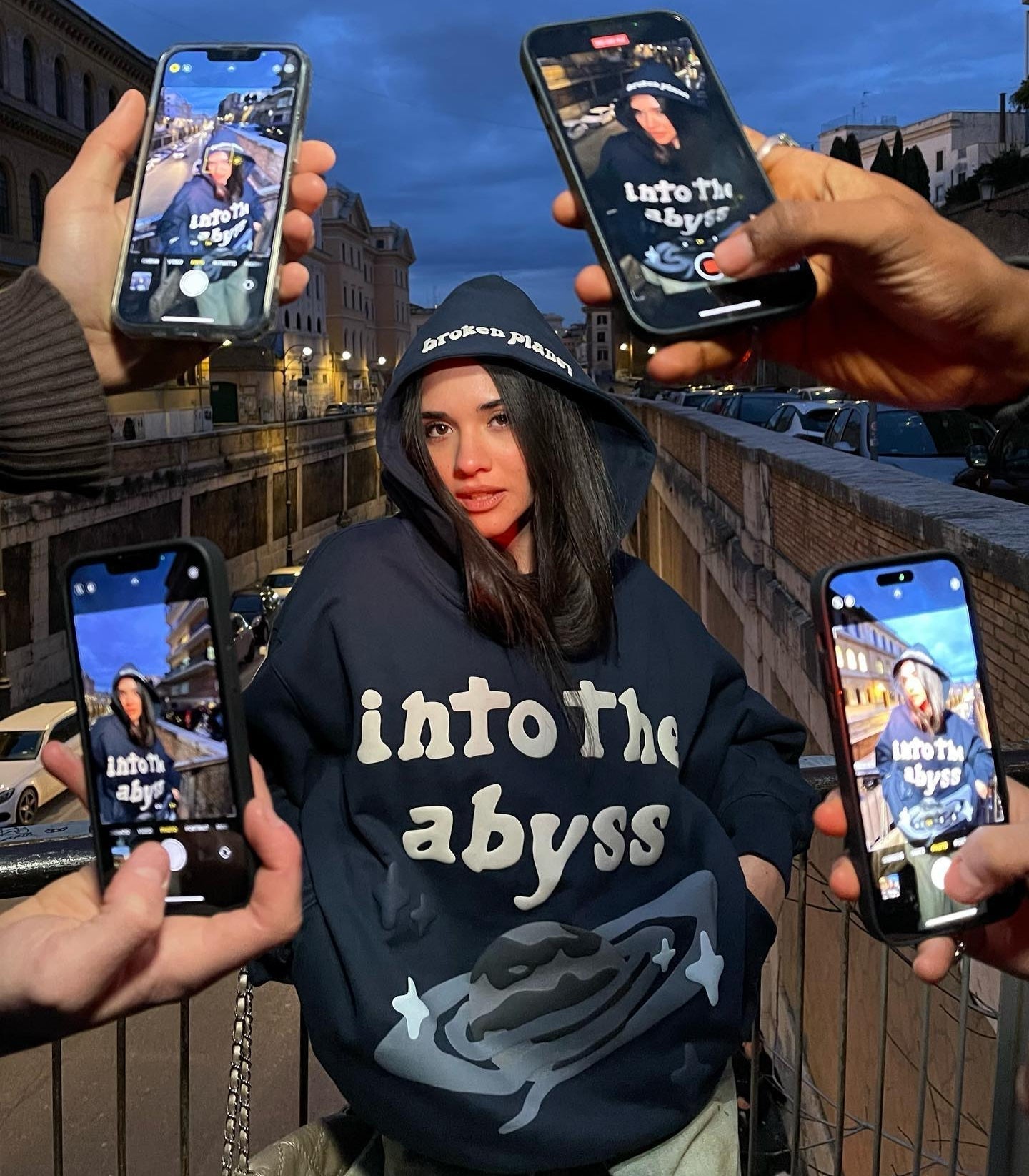 Broken Planet Into The Abyss Hoodie Navy