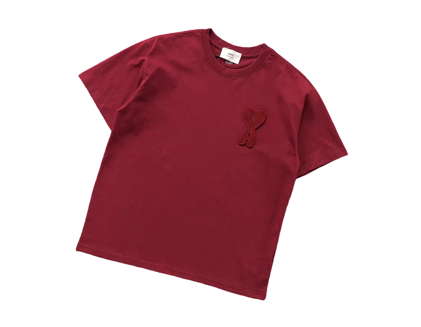 AMI Paris Maxi Heart Tee Red