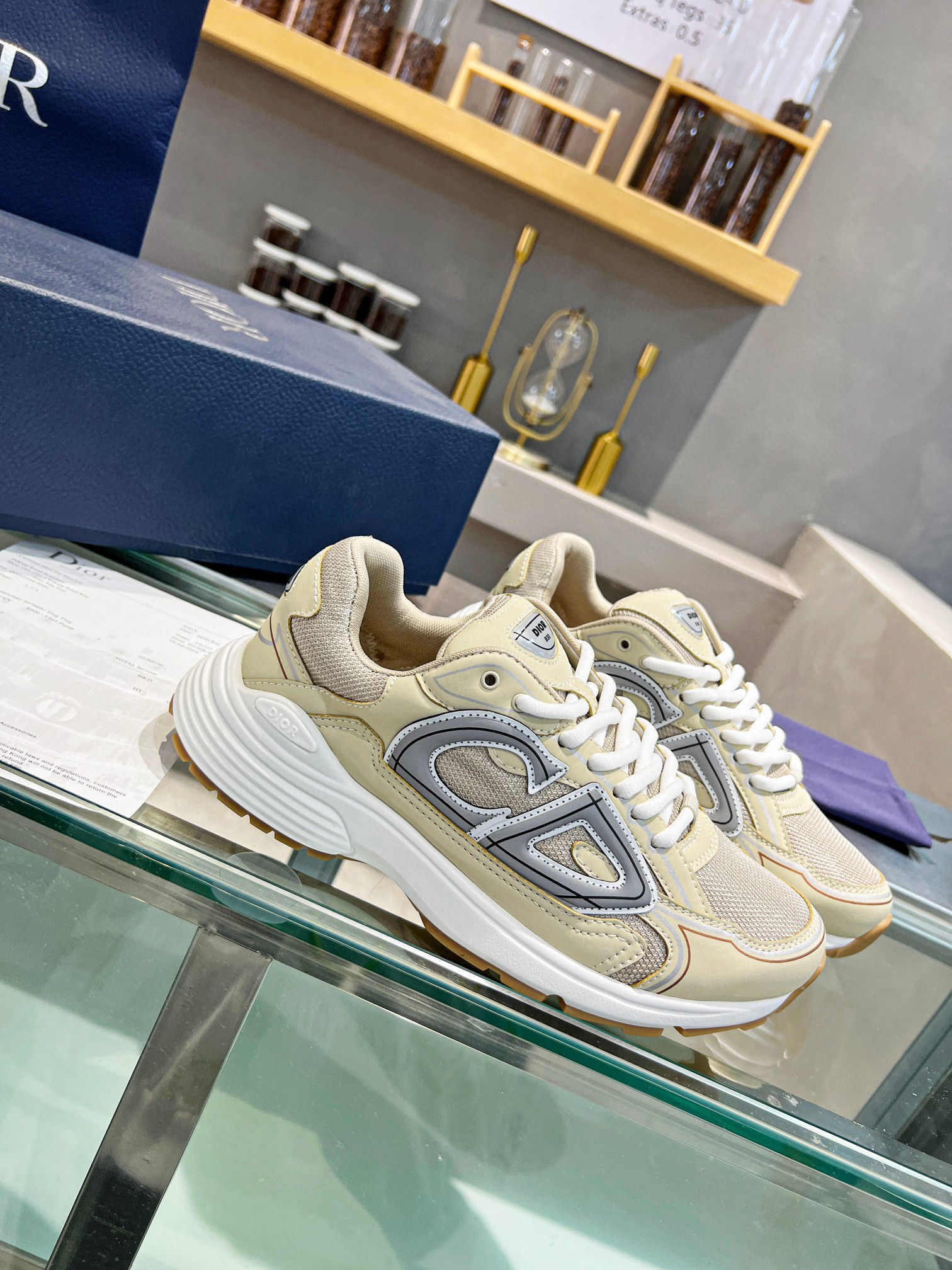 Dior B30 Cream/Grey