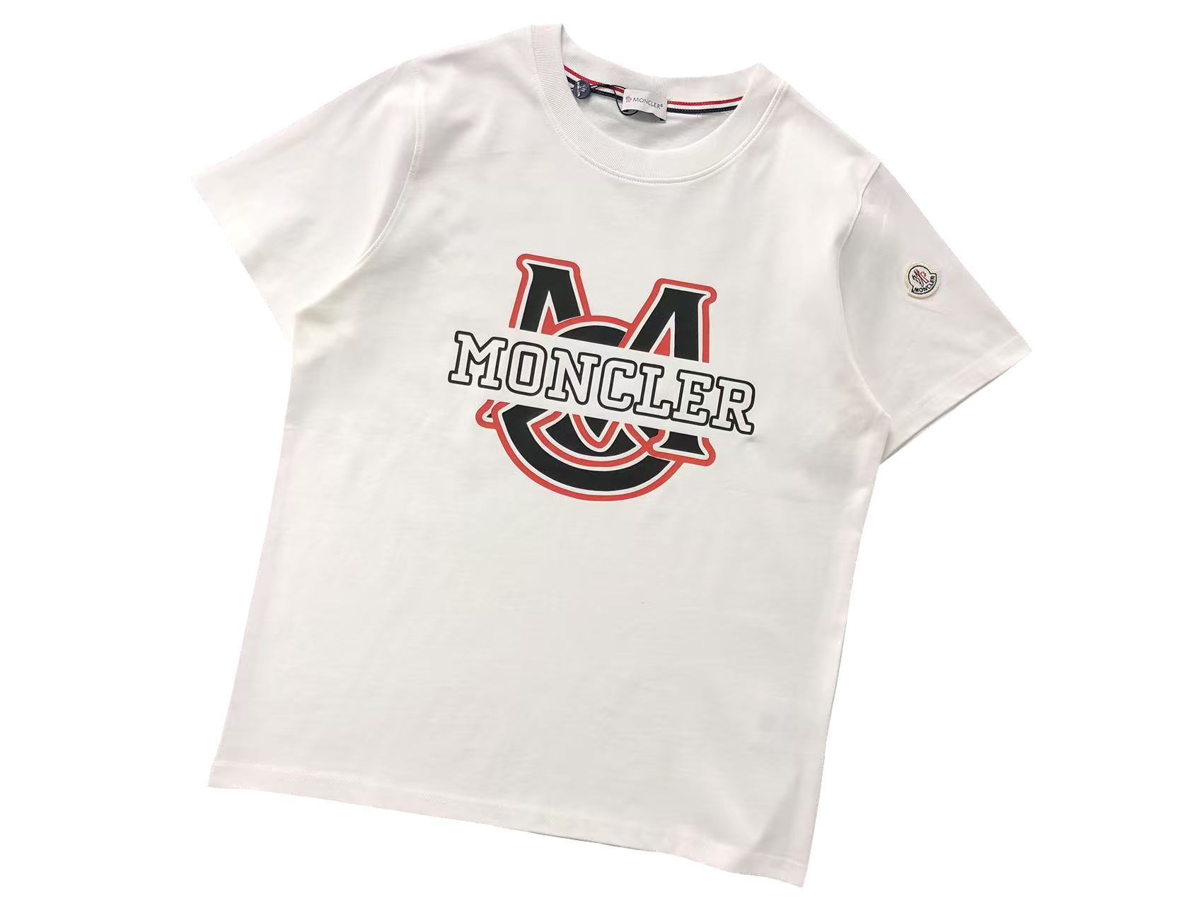 Moncler M Logo Tee White