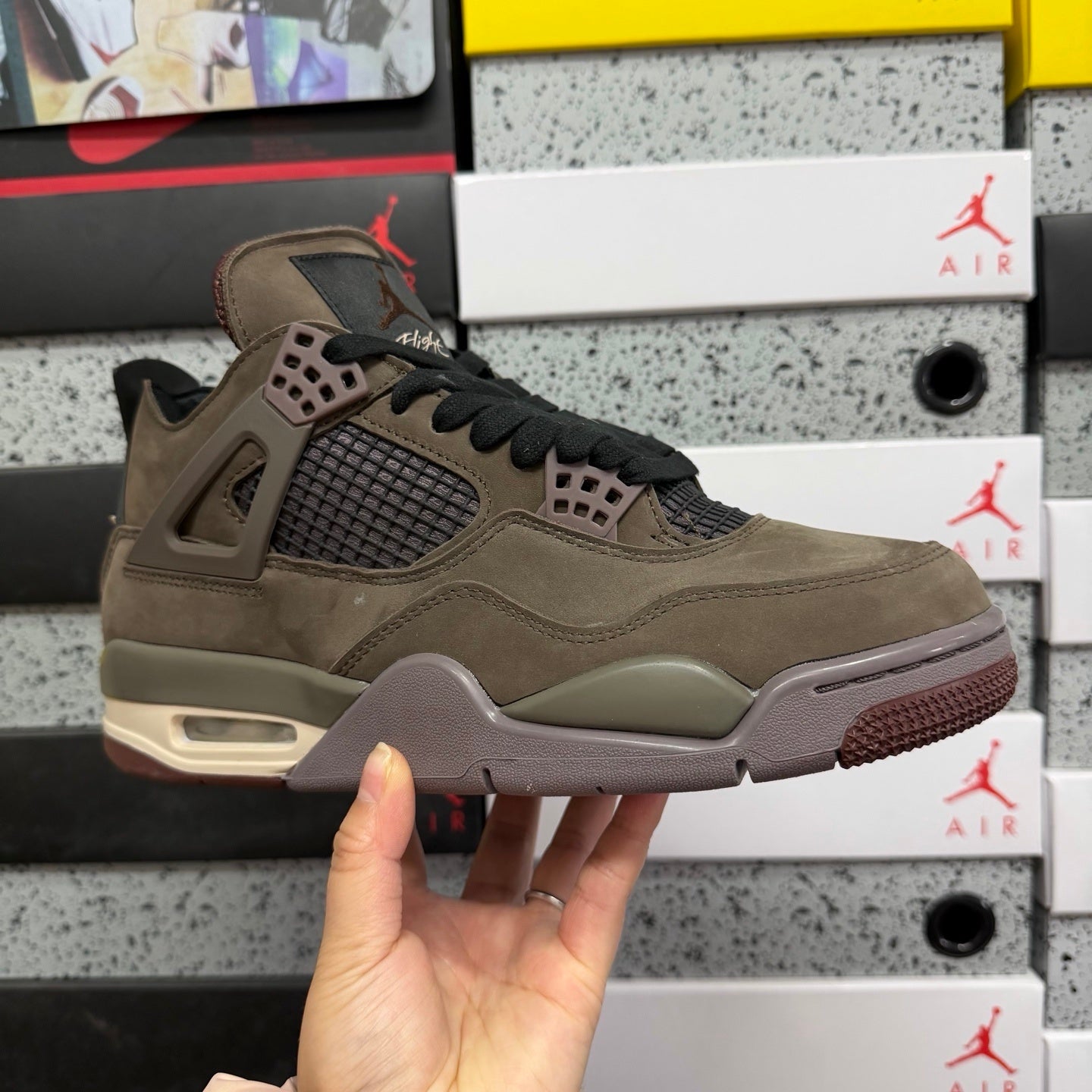 Jordan 4 x A Ma Maniere Dark Mocha