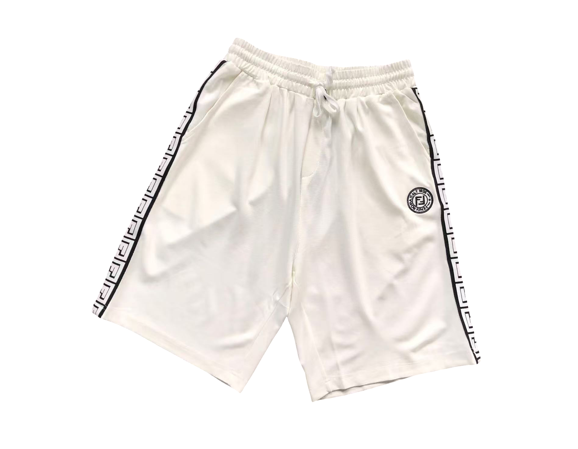Fendi Lateral Shorts White