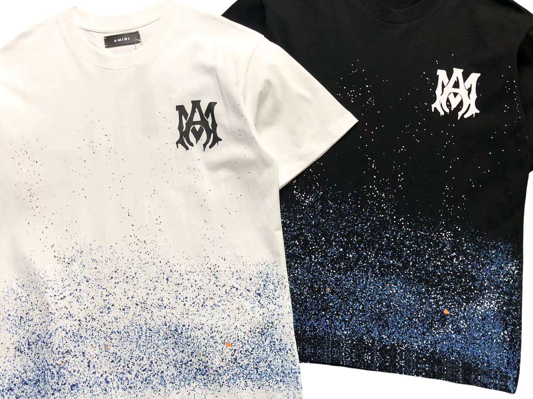 AMIRI Paint Splatter Tee Black