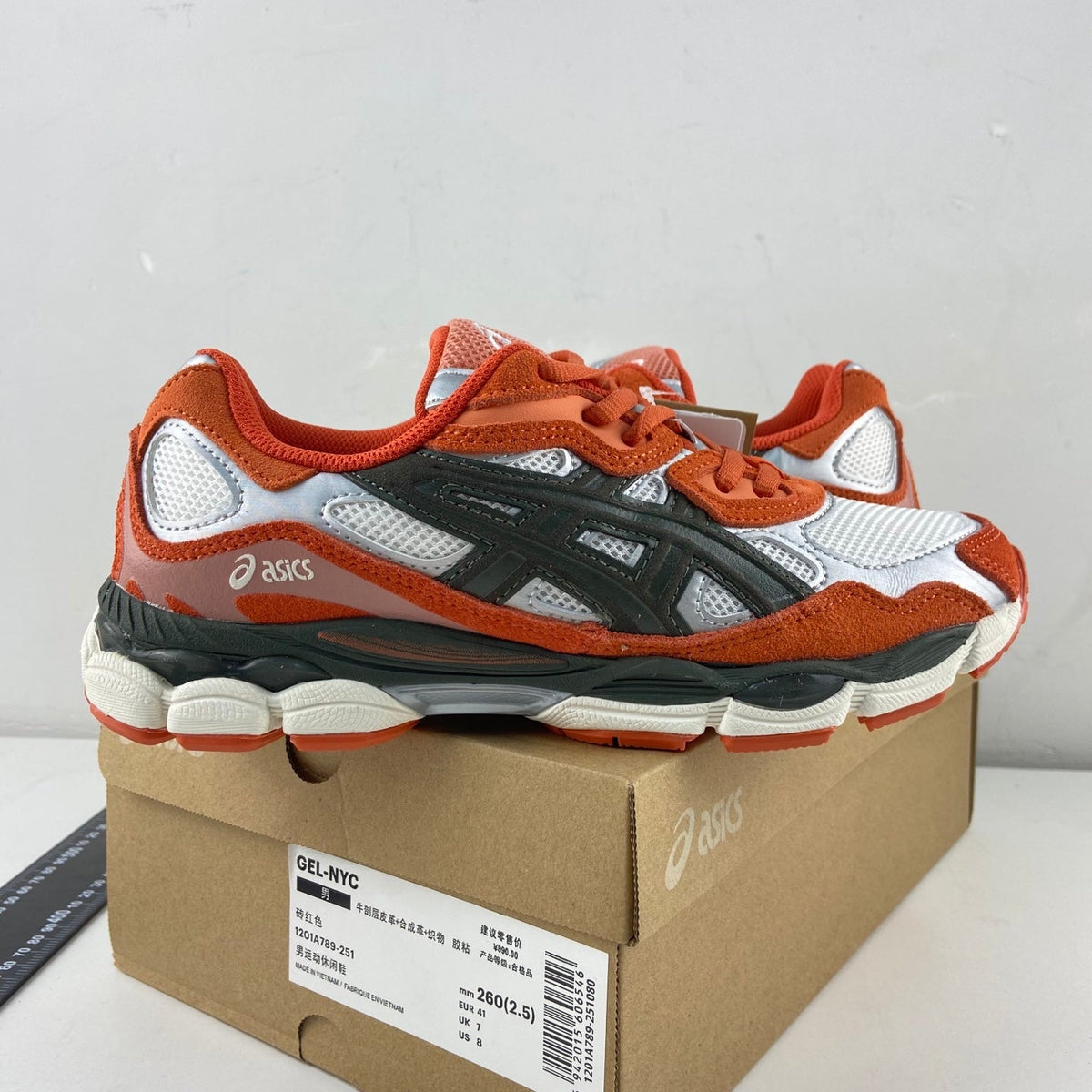 ASICS Gel-NYC Oatmeal Forest Orange