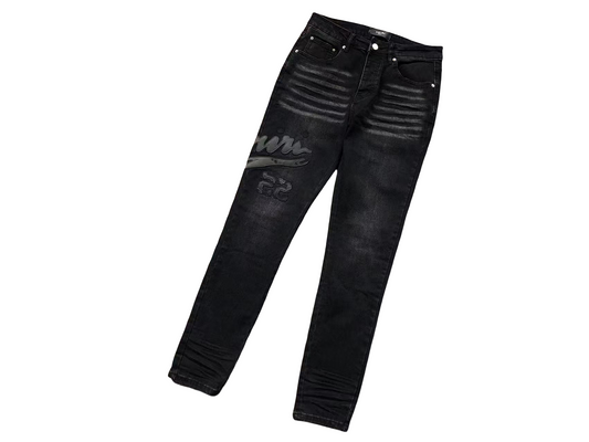 AMIRI Black-on-Black Jeans Black