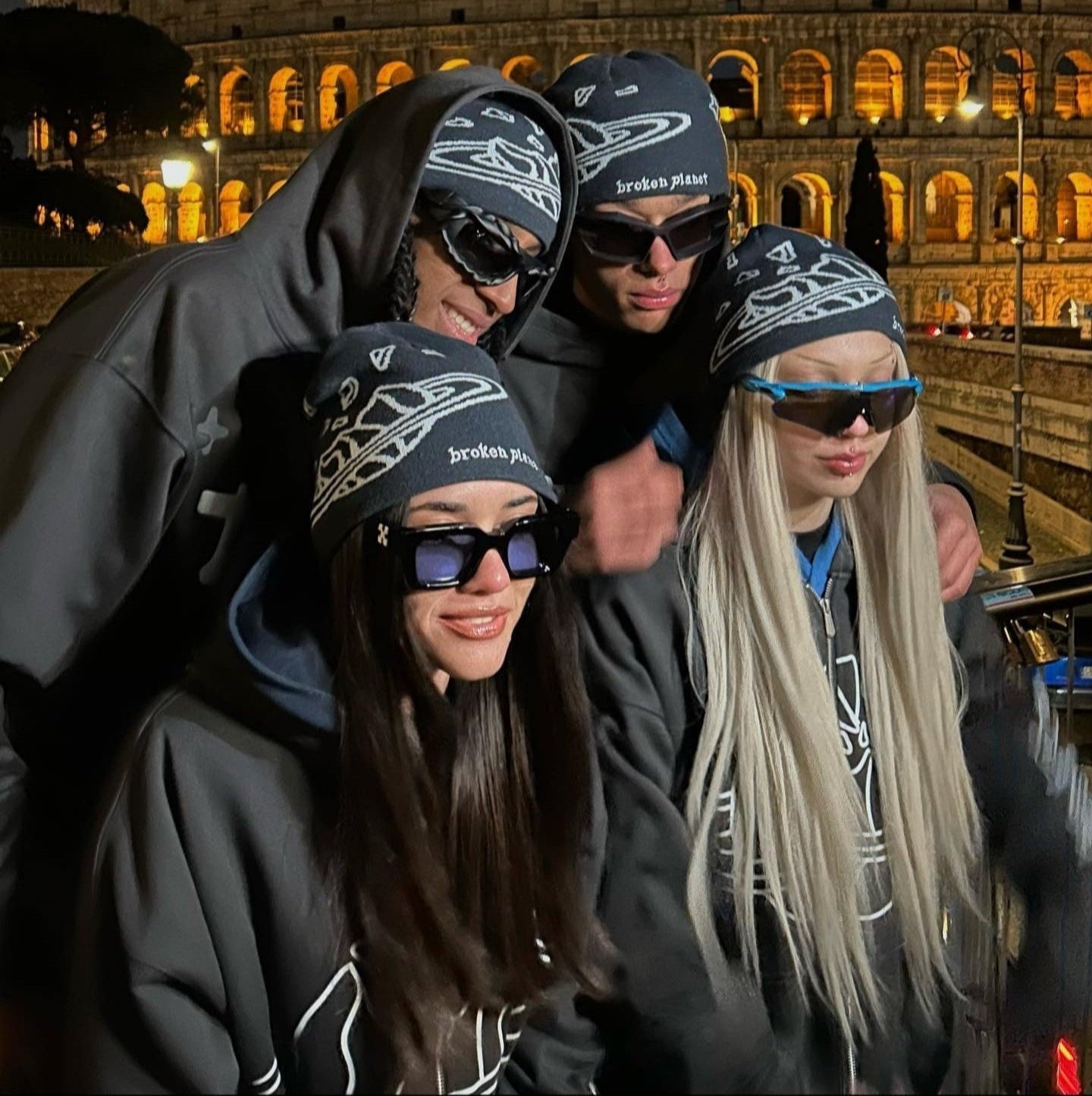 Broken Planet Outer Space Beanie Blue