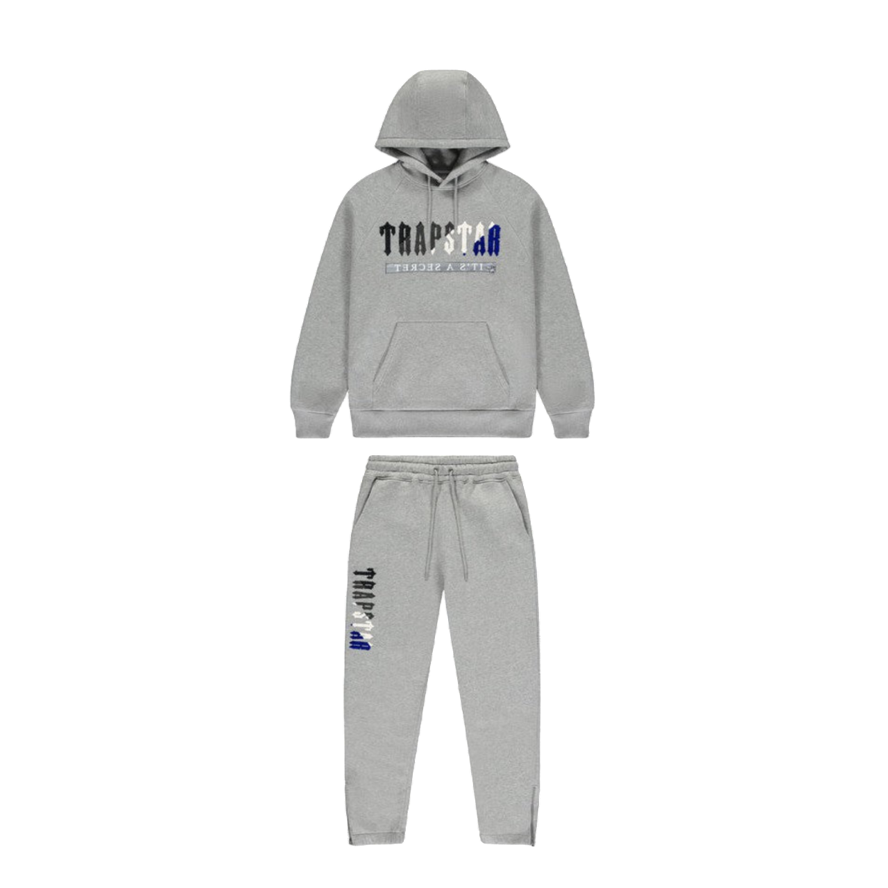 Trapstar Chenille Decoded Hoodie 2.0 Tracksuit Grey/Blue