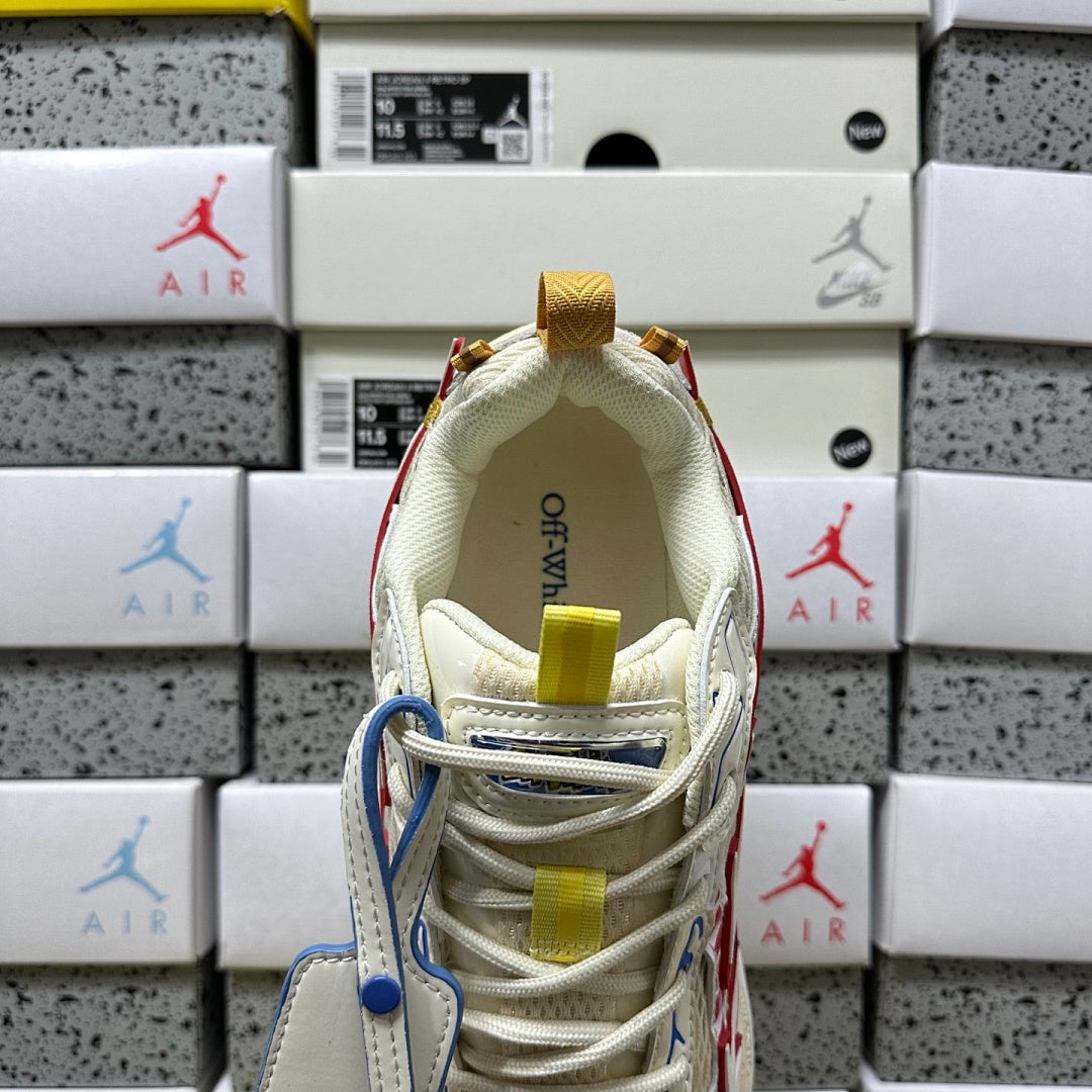 Off-White Be Right Back White Red Yellow