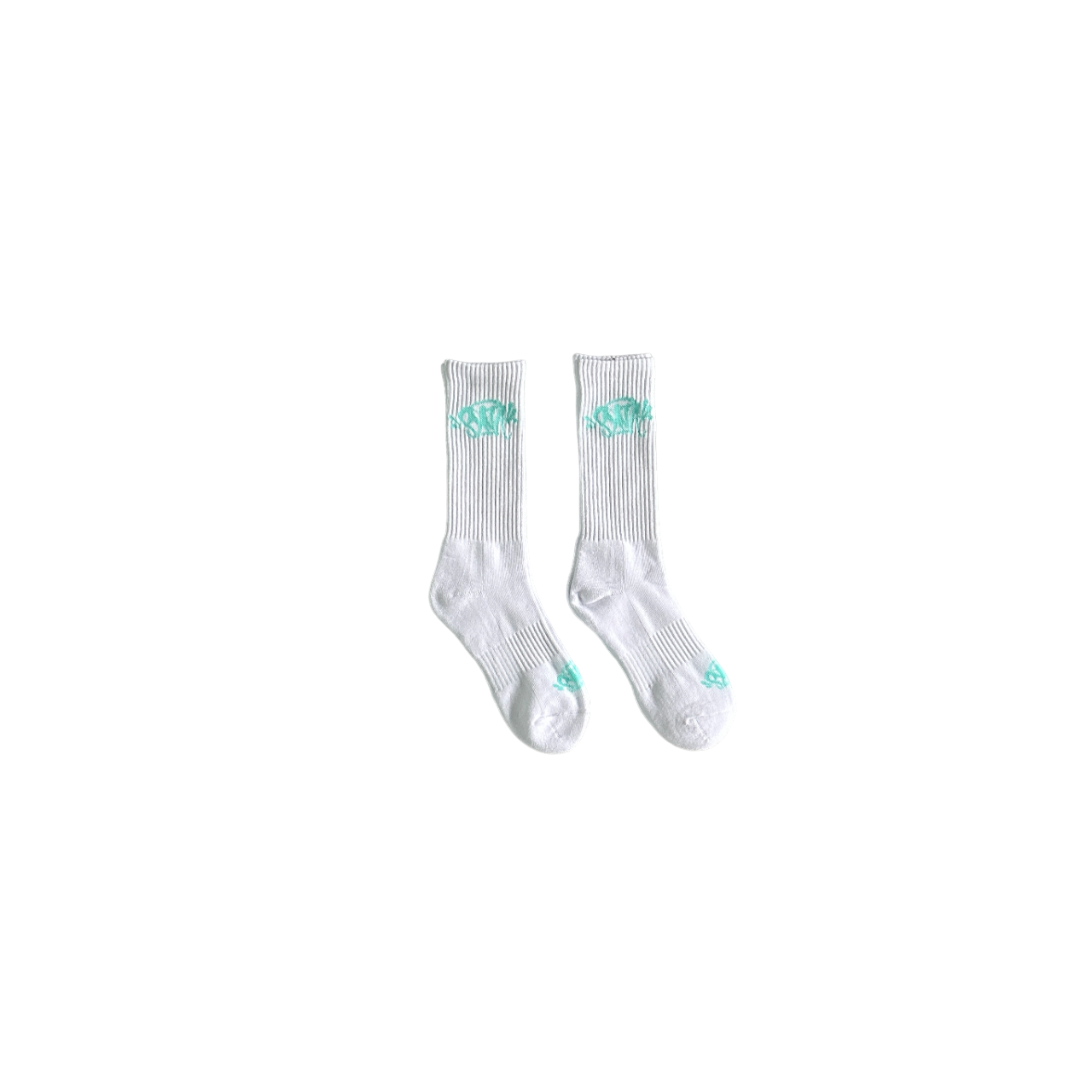 Syna Socks White Turquoise (2 Pairs)