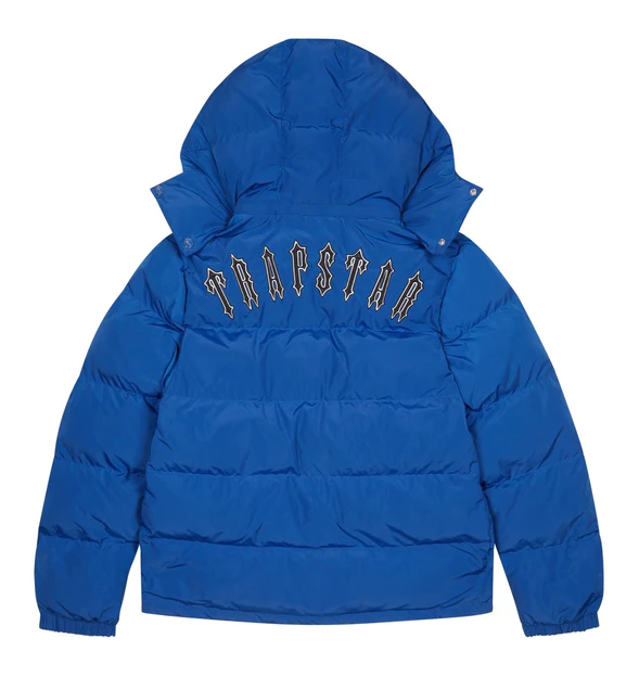 Trapstar Irongate Detachable Hooded Puffer Jacket Dazzling Blue