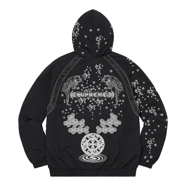 Supreme AOI Glow-In-The-Dark Shell Suit Jacket Black