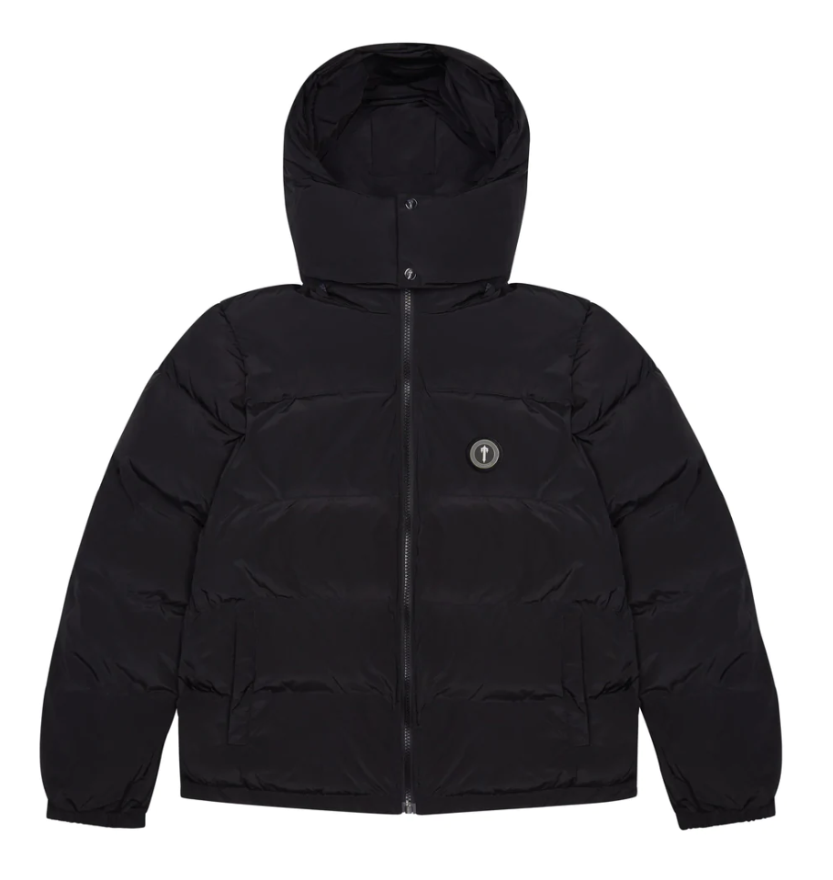 Trapstar Irongate Detachable Hooded Puffer Jacket Black