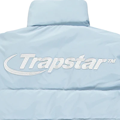 Trapstar Hyperdrive Detachable Hooded Puffer Jacket Ice Blue