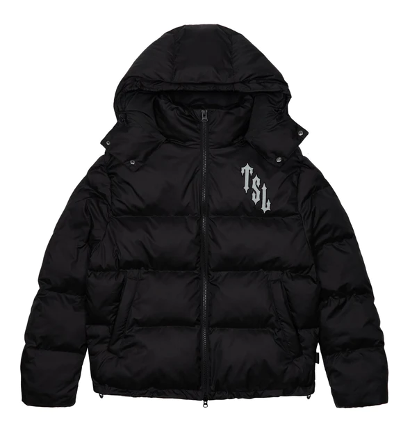 Trapstar Shooters Hooded Puffer Jacket Black/Reflective
