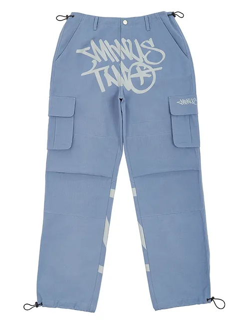 Minus Two Black Graff Cargos - (DUSTY BLUE)