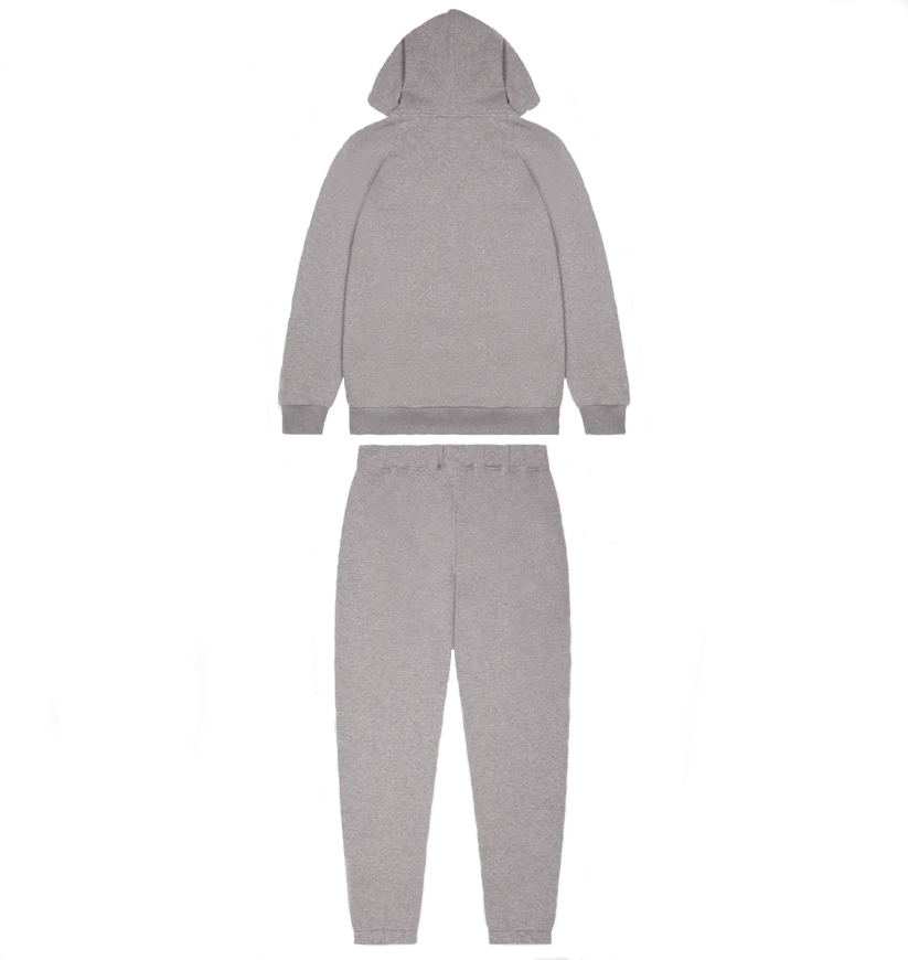Trapstar Chenille Decoded Hoodie Tracksuit Grey/Red