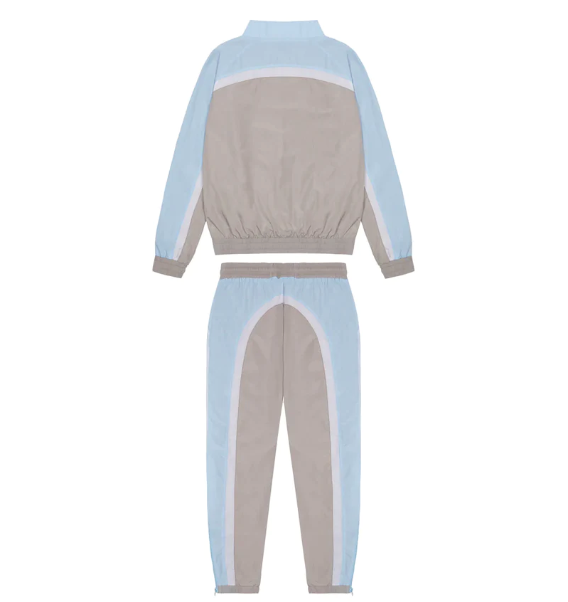 Trapstar Irongate T Shell Suit Grey/White/Cashmere Blue