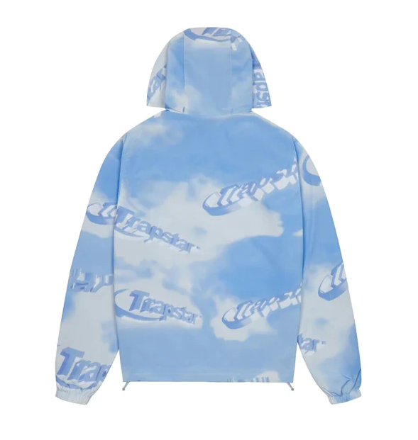 Trapstar Hyperdrive Cloud Windbreaker Jacket Blue/White