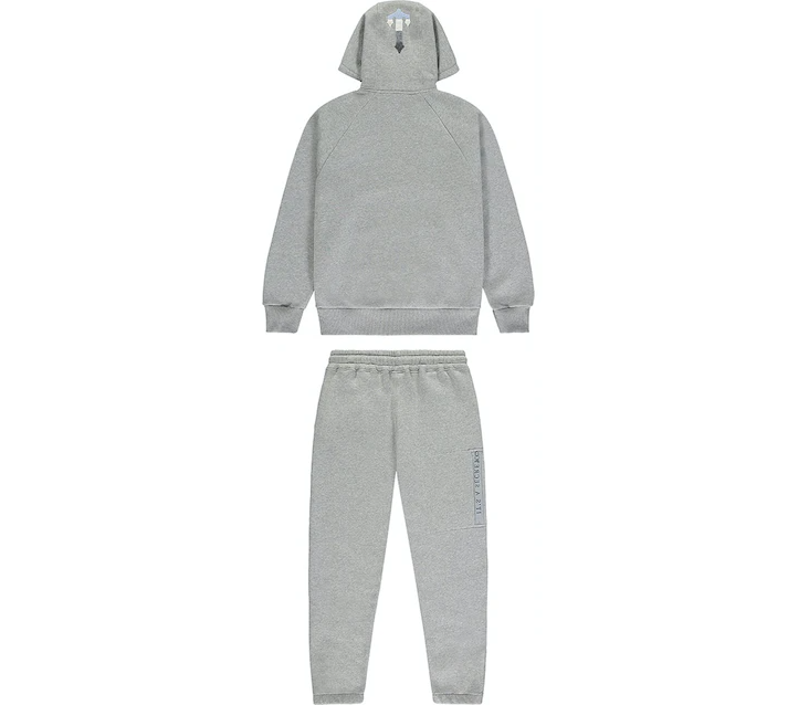 Trapstar Chenille Decoded Hoodie 2.0 Tracksuit Grey/Ice Blue