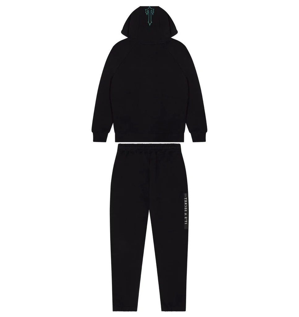 Trapstar Chenille Decoded 2.0 Hoodie Tracksuit Black/Teal