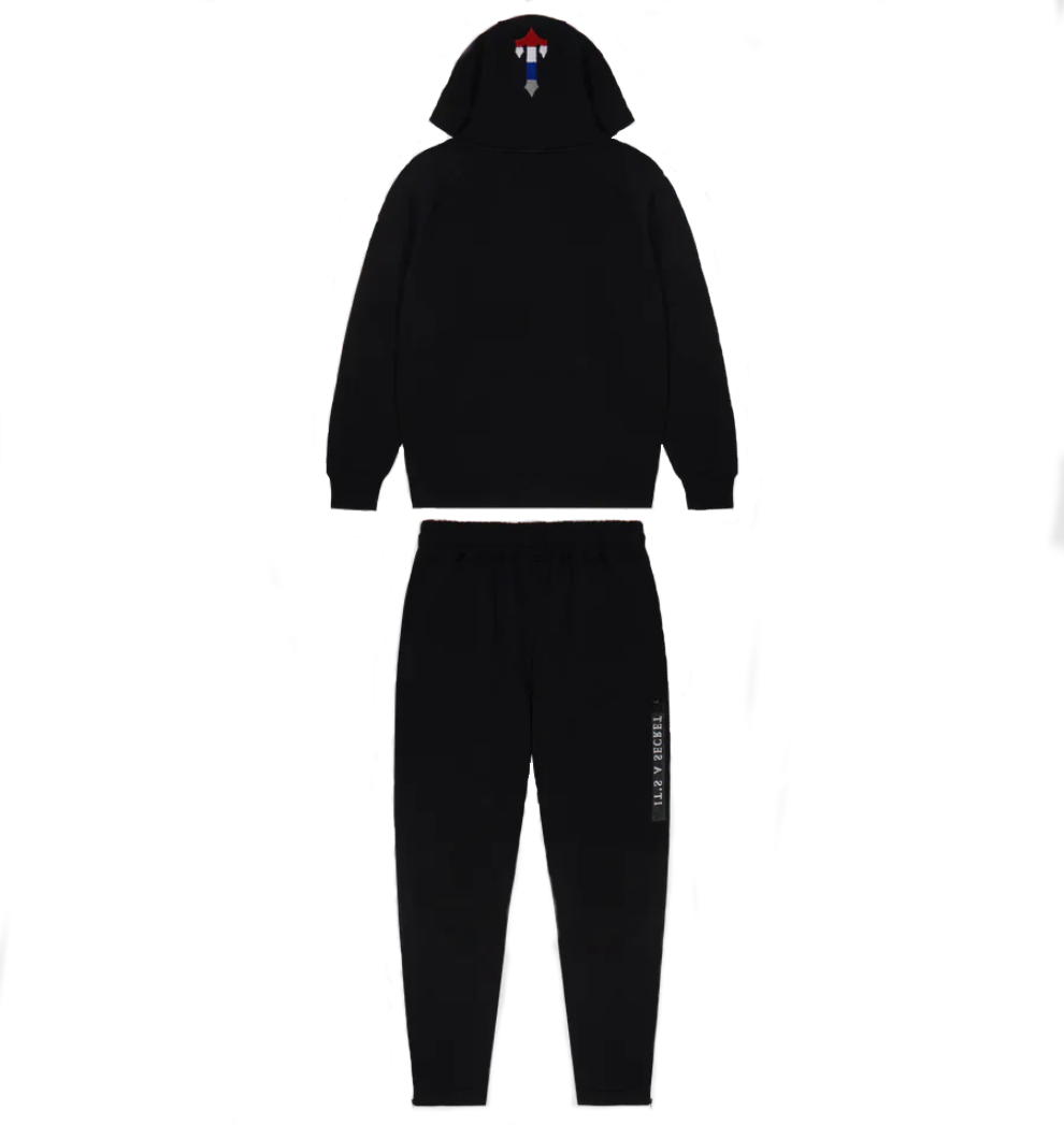 Trapstar Chenille Decoded 2.0 Hoodie Tracksuit Black Revolution Edition
