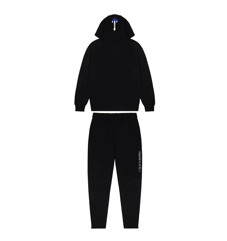 Trapstar Chenille Decoded 2.0 Hoodie Tracksuit Black/Ice Edition