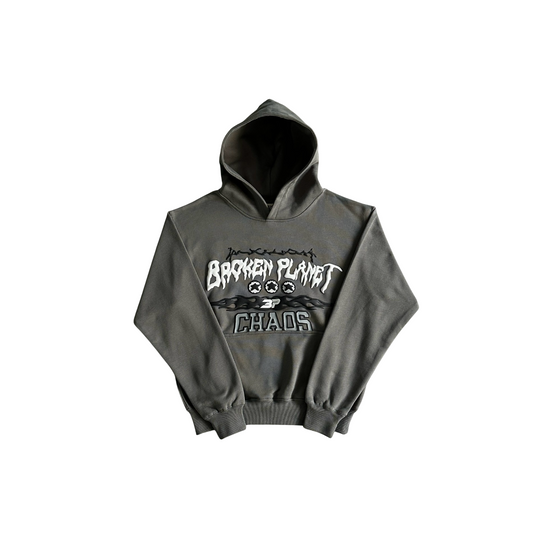 Broken Planet Chaos Hoodie Grey